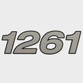 Crestliner Boat Model Decal Sticker 2351413 - 1261 Outreach Silver