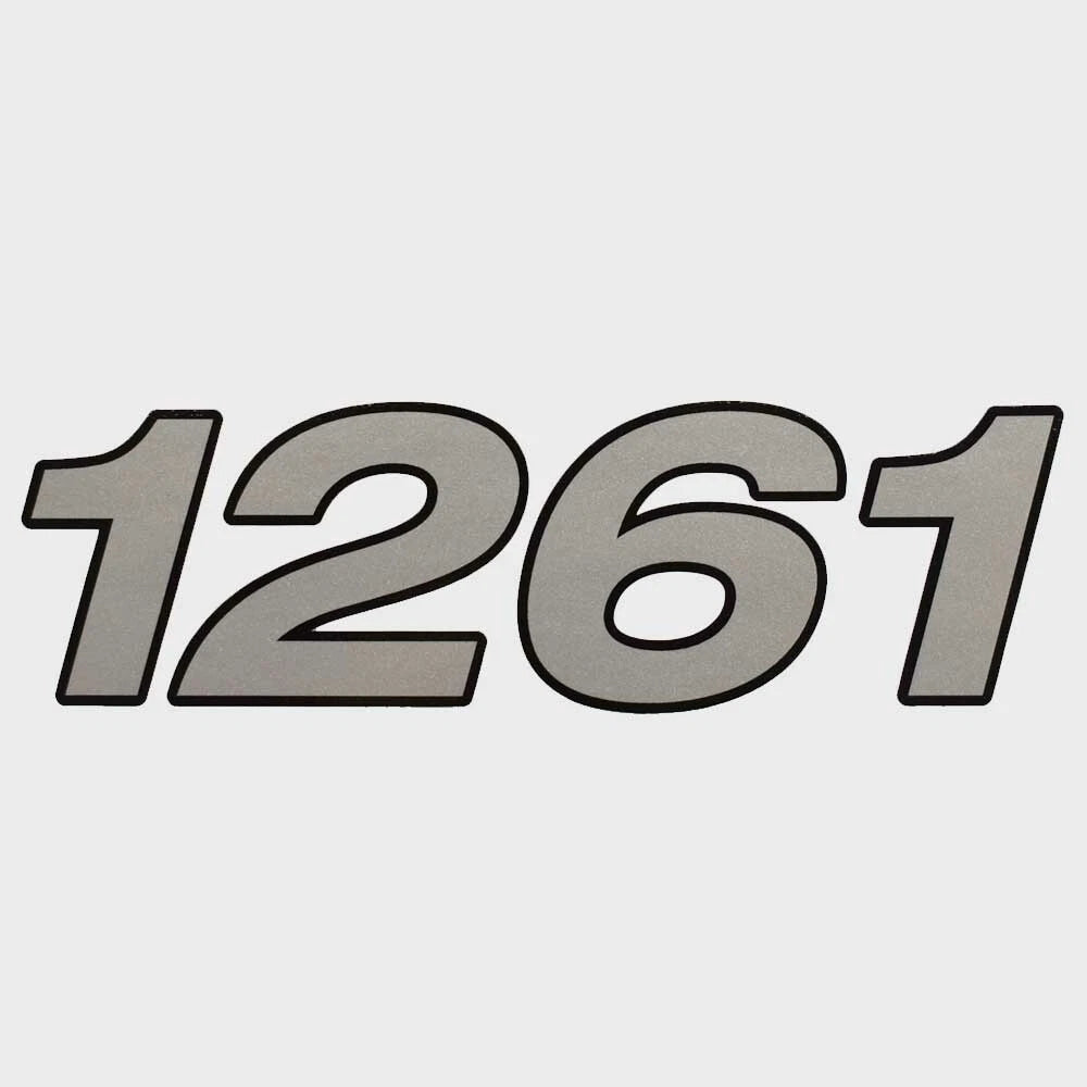 Crestliner Boat Model Decal Sticker 2351413 - 1261 Outreach Silver