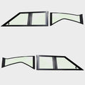Tiara Boat Side Windows - 44 Flybridge Taylor Made Black (set of 4)
