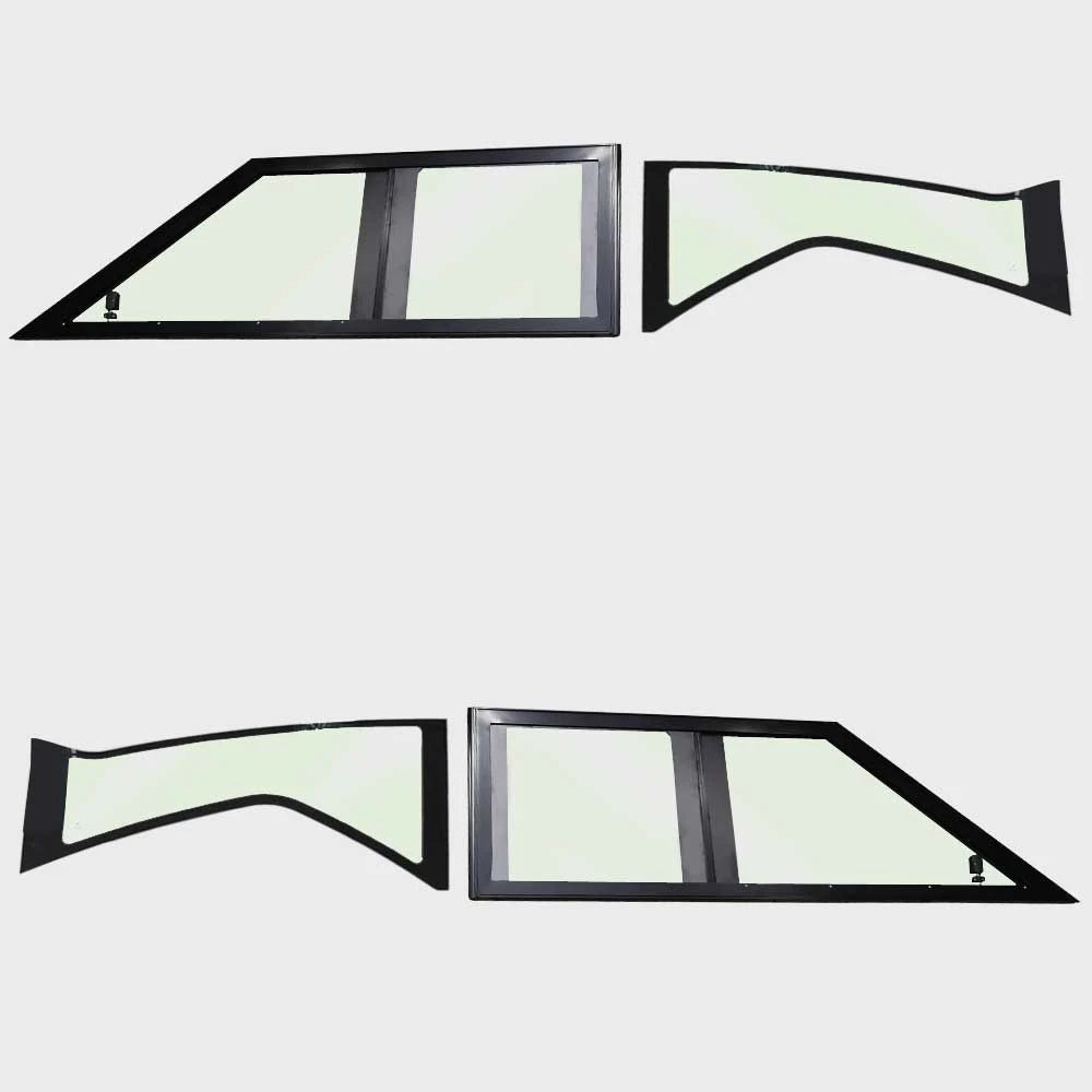 Tiara Boat Side Windows - 44 Flybridge Taylor Made Black (set of 4)