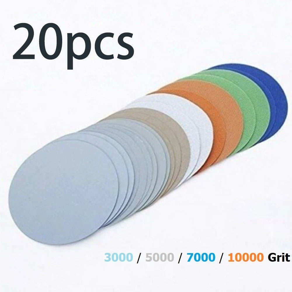 Tools Sanding Discs Polishing Grinding Round Silicon Carbide Water & Dry