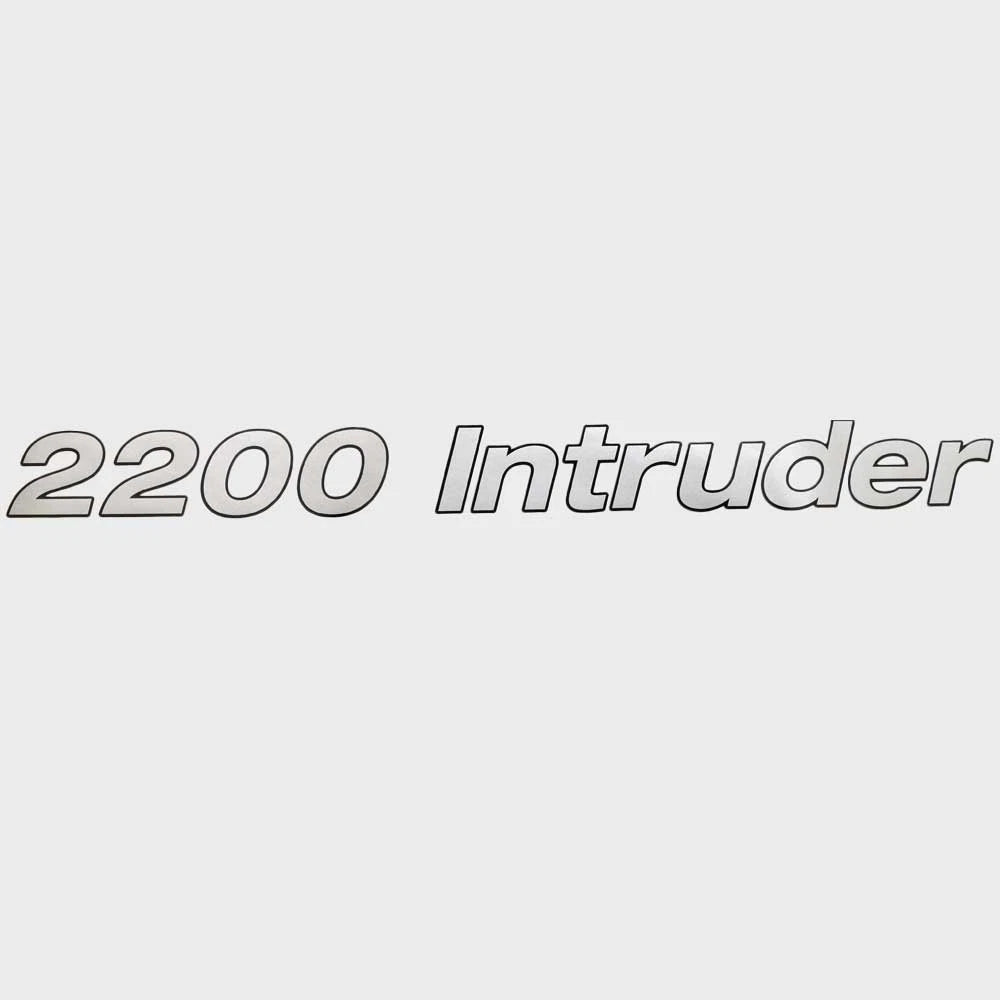 Crestliner Boat Decal 2201927 - 2200 Intruder Metallic Silver Black