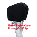 Boat Outboard Motor Engine Storage Waterproof Canvas Cover for 60-100HP