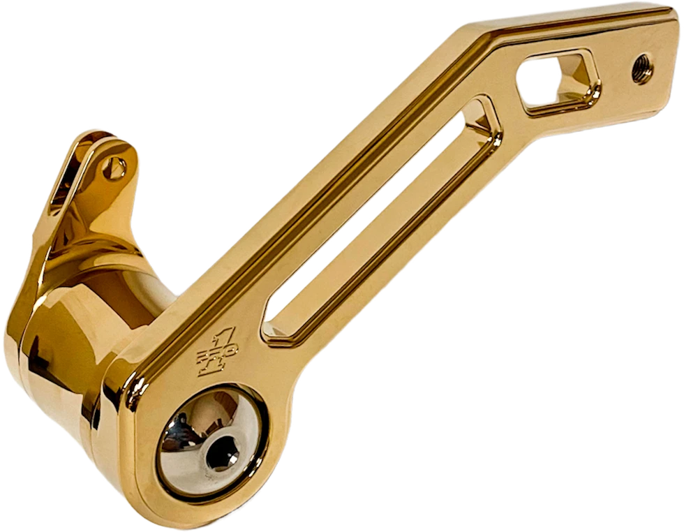 PRO ONE T Rex Shorty Brake Arm Gold Fits Harley Davidson 2014-2017 Touring