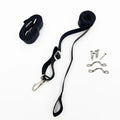 2 Pcs Adjustable Bimini Top Tie Down Webbing Straps with Loop Snap Hooks Durable