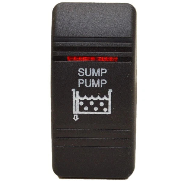 Carling Boat Rocker Switch Actuator - Sump Pump Lighted