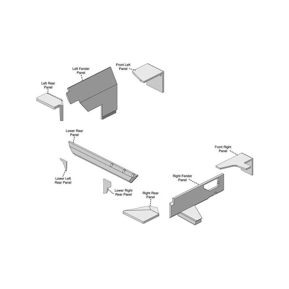 John Deere 55 Series Lower Cab Kit