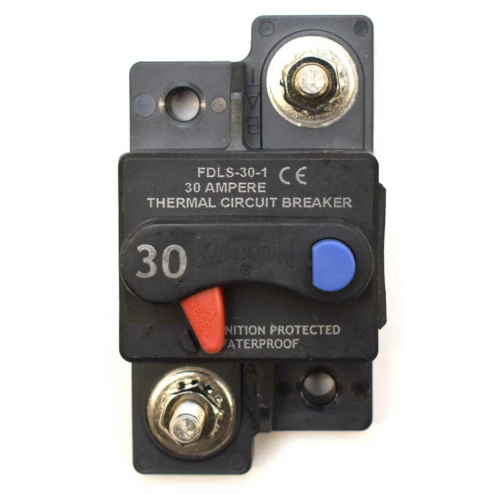 Klixon Boat Thermal Circuit Breaker FDLS-30-1 - 30A Inline