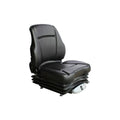 S8302049 Sears Low Back Seat, Black Vinyl with Air Suspension Fits Caterpillar