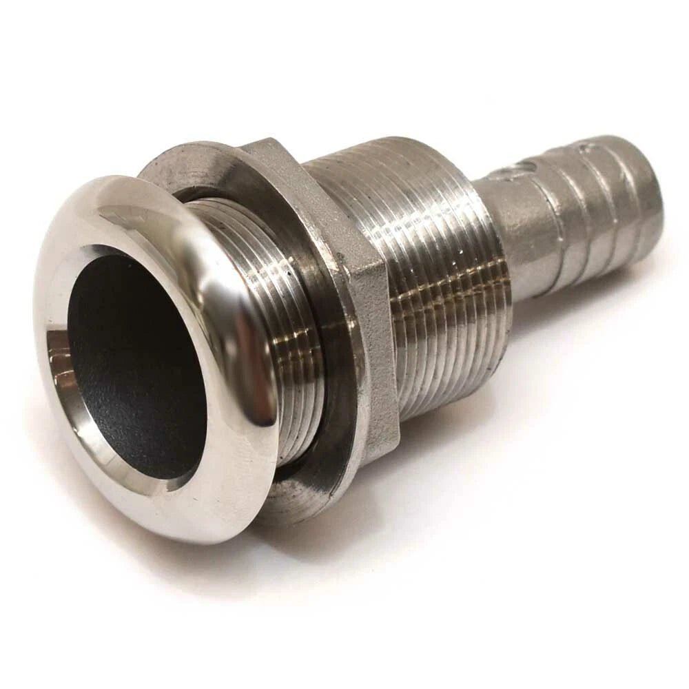 Boat Thru Hull Connector Fitting - Stainless Steel
