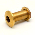 Doral Boat Thru Hull Connector - 1 1/4 Inch Fitting Brass (single)