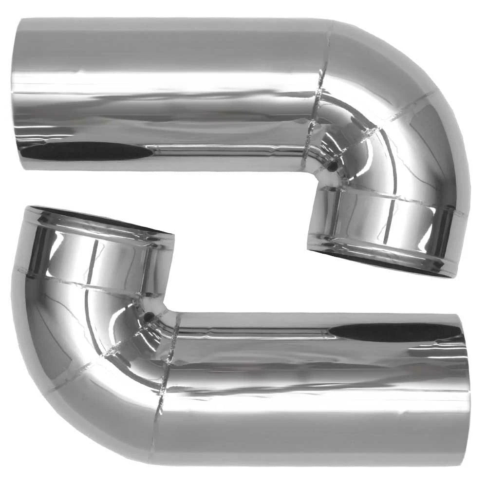 Corsa Boat Exhaust Elbows P11910U - Crownline Baffle 4 Inch SS (pair)