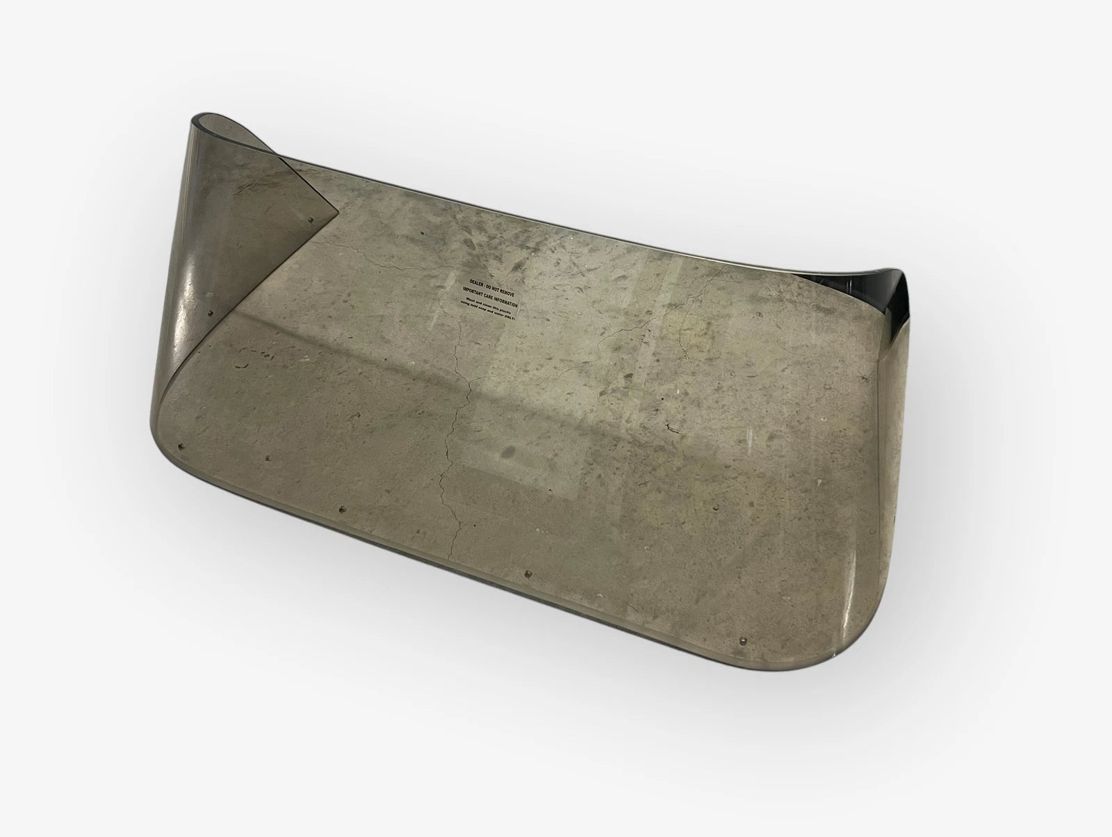 Boat Windshield, Tinted, 3/8 Thick Plexiglass, 39in Wide X 22in Deep