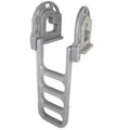 Dock Edge Boat Pier Ladder DE2064F - 4-Step Gray Plastic Polyethylene