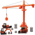 NEWRAY DIE CAST MODEL KUBOTA CONSTRUCTION VEHICLES WITH CRANE SET, SCALE 1:64