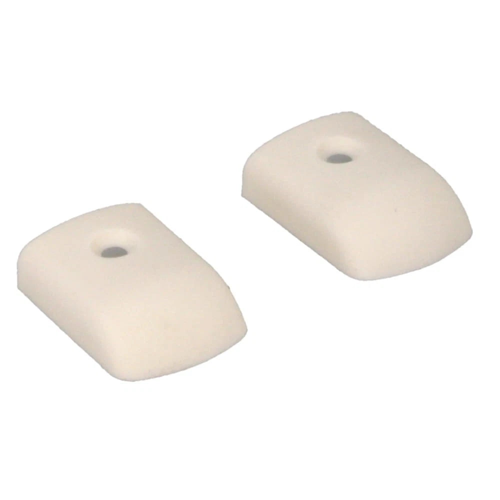 Boat Rub Rail End Cap - 5/8 Inch Off White Plastic (pair)