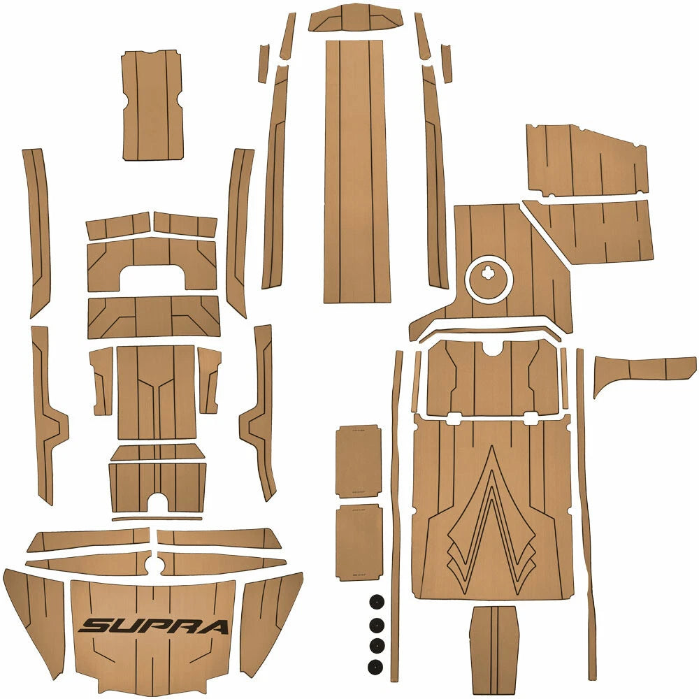 Supra Boat Non-Skid Floor Mat Kit 122106 - SA (SP) Pecan 2022