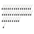40 Pack: Rubber Mtd Baler Tooth Fits John Deere Replaces AE56204