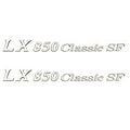 Larson Boat Model Decal 8624-1010-00 - LX 850 Classic SF Silver (pair)