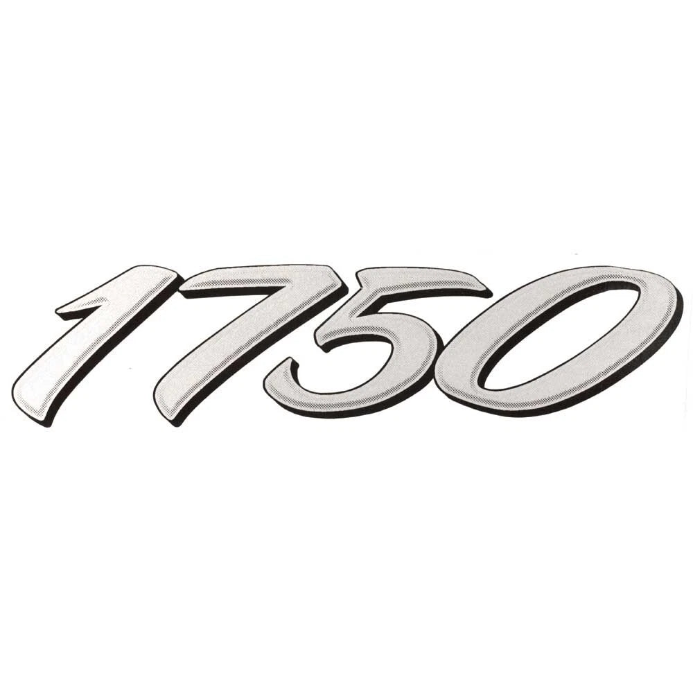Lund Boat Model Decal 1986276 - 1750 Silver Black Sticker
