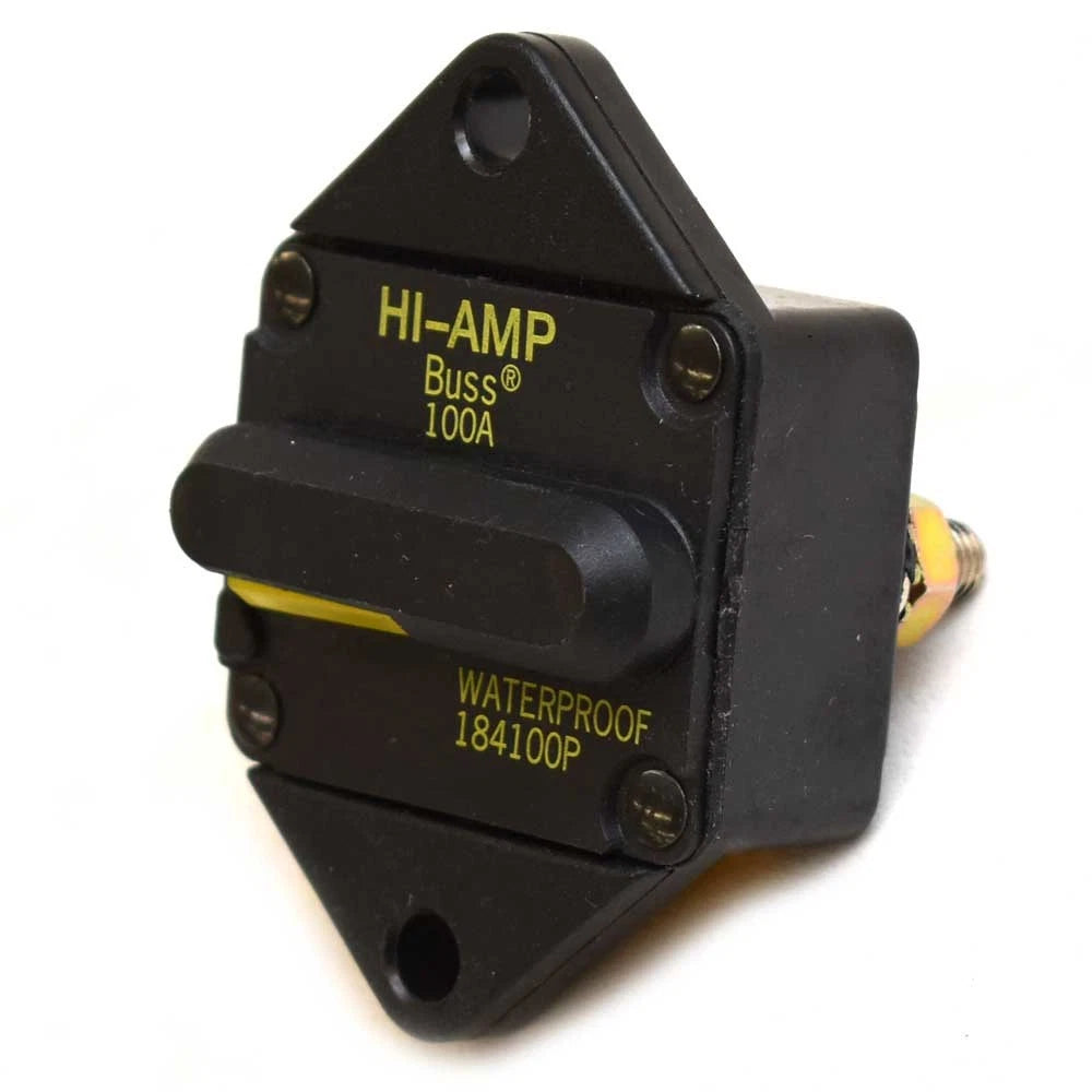 Eaton Bussman Boat Inline Circuit Breaker 184100P - 100 Amp 42 VDC