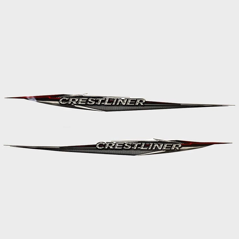 Crestliner Boat Graphic Decals 2140061 - Intruder Stickers (set of 2)