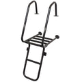 Blue Wave Boat Folding Ladder 32910 - 44 1/2 Inch Black Aluminum