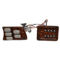 SunCatcher Pontoon Boat Switch Panel Kit - Woodgrain (2PC)