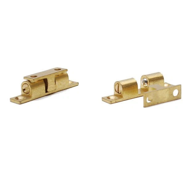 Boat Door Stud Catches - 2 X 3/8 Inch Marine Brass (pair)