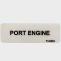 Marquis Boat Label Decal 7130383 - Port Engine Clear Sticker