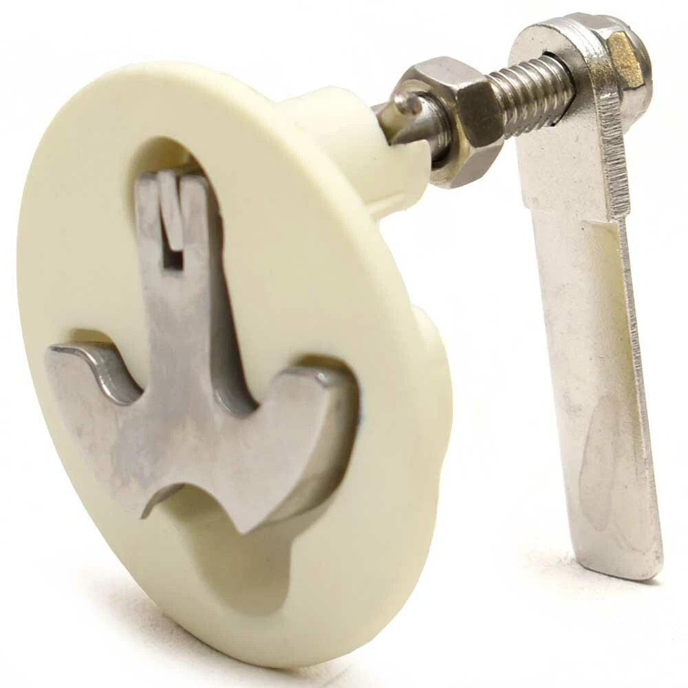 Supra Boat T-Handle Latch - Non-Locking 2 Inch White Nylon