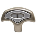 Tahoe Boat Steering Wheel Center Panel 129704 - Brushed Taupe Silver