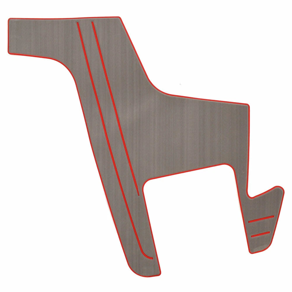 Tracker Boat Non-Skid Mat Pad 330551 - Charcoal Gray - Red