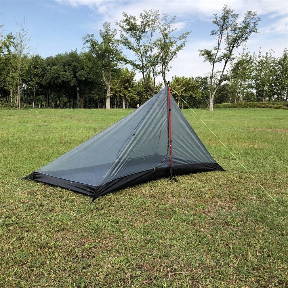 Lightweight Waterproof Pyramid Tent for 2 Persons Oxford Bottom Design