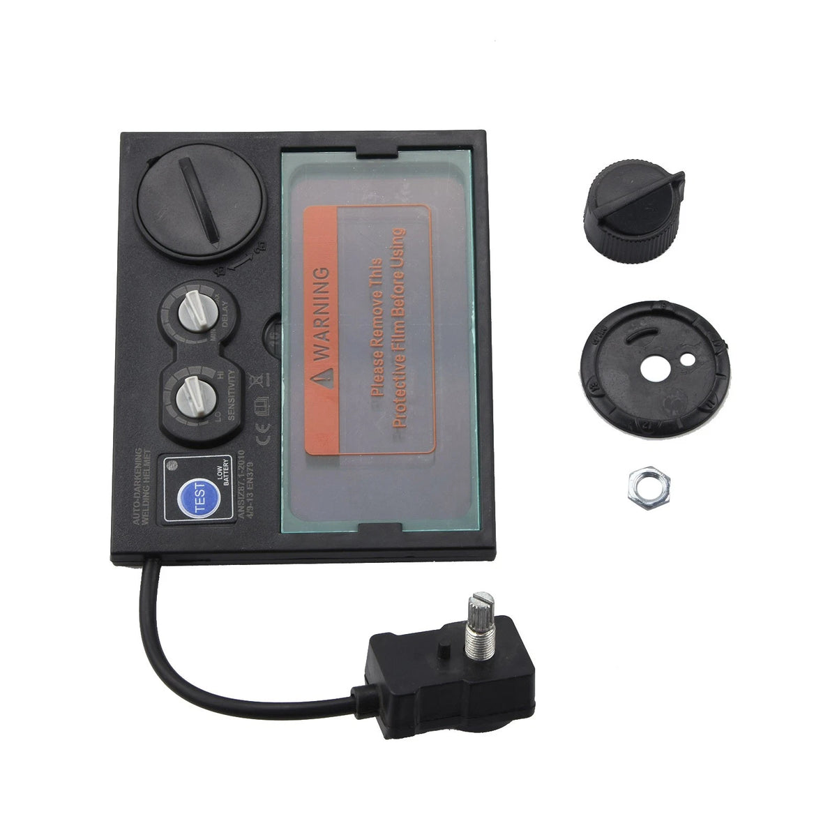 Solar Automatic On/Off Darkening Welding Helmet Len Filter + Protortion Sheet F