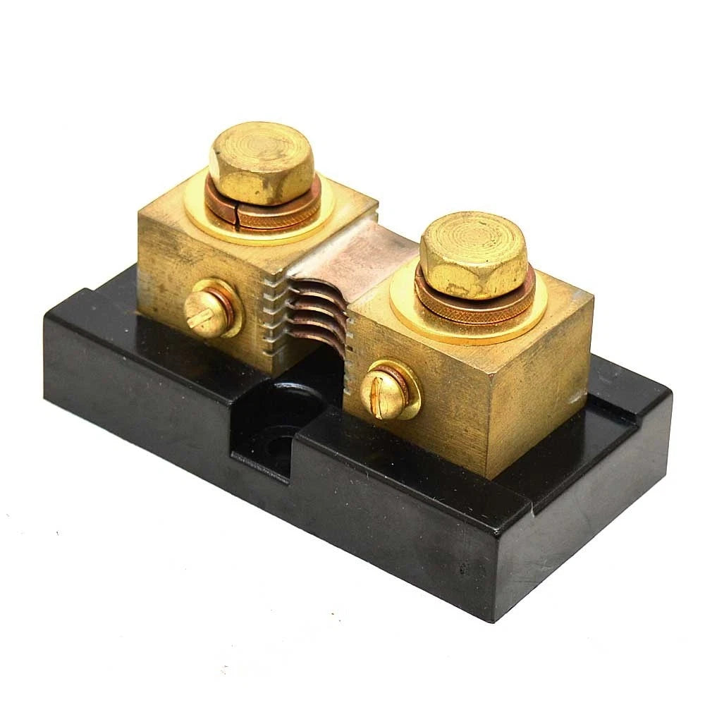 Boat Digital Current Shunt - 500A 50mV 3 1/4 X 1 3/4 Inch