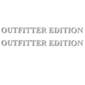 Lund Boat Decal 1986466 - Outfitter Edition Silver 26 Inch (pair)