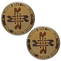 Ranger Boat Steering Wheel Decals - Established 1968 Gold Brown (pair)