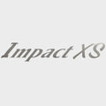 Lund Boat Impact XS Decal 2156714 - Metallic Silver Sticker 13 X 2 Inch