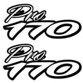 Tracker Boat Decals 172015 - Pro 170 White Black Stickers (pair)