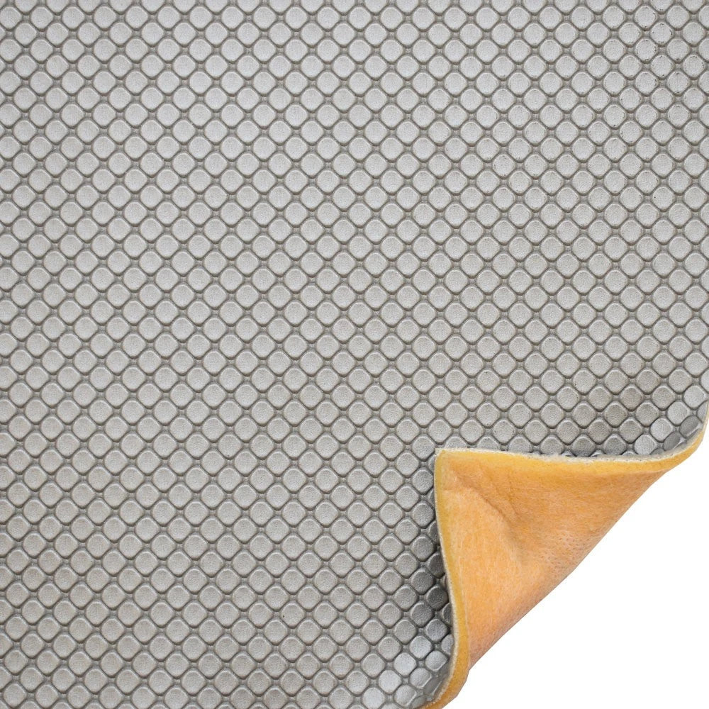 Spradling Boat 1/4 Foam Back Vinyl 119008 - Cubix Silver 54 Inch (YD)