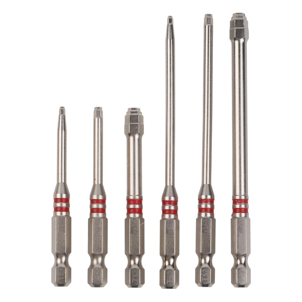6pcs Multi Size Hex Shank Electric Screwdriver Bits Set for Power Drills