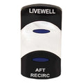 Carling Boat Rocker Switch Cover - Livewell Aft Recirc Black Actuator