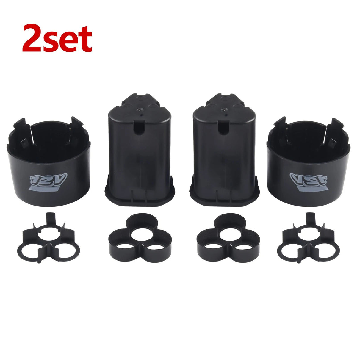 Li-ion Battery Case Screwdriver TOOL 12V (3S) 3 Cell Packs 40±10A Black