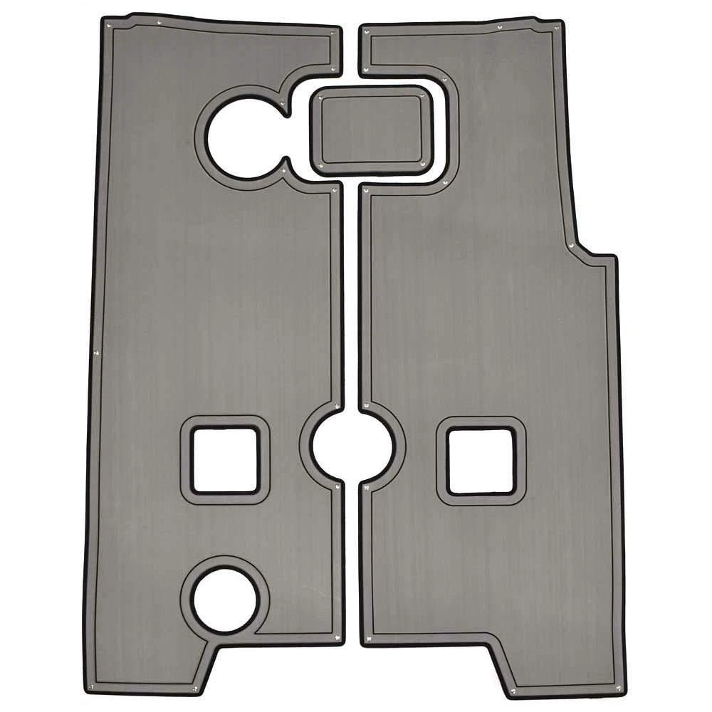 Larson Boat Non-Skid Mats 8137926 - FX 1850 Tiller Gray Black (3PC)