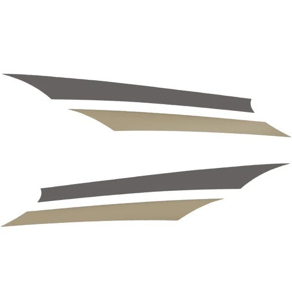 Misty Harbor Pontoon Boat Decal OEM - Gray Champagne (set of 2)