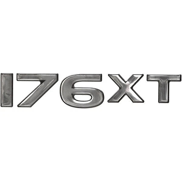 Stratos Boat Raised Decal - 176XT Silver Sticker