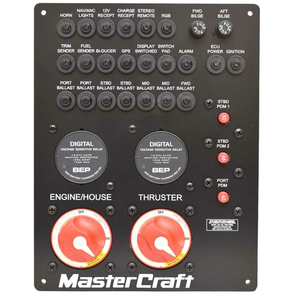 MasterCraft Boat Battery Distribution Breaker Panel 501248 - 12V DC