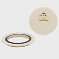 Jim Black Boat Access Deck Plate 587-6-01 - 6 Inch Arctic White