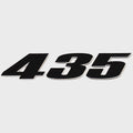 Sea Ray Boat Raised Decal - 435 Sticker Black Chrome